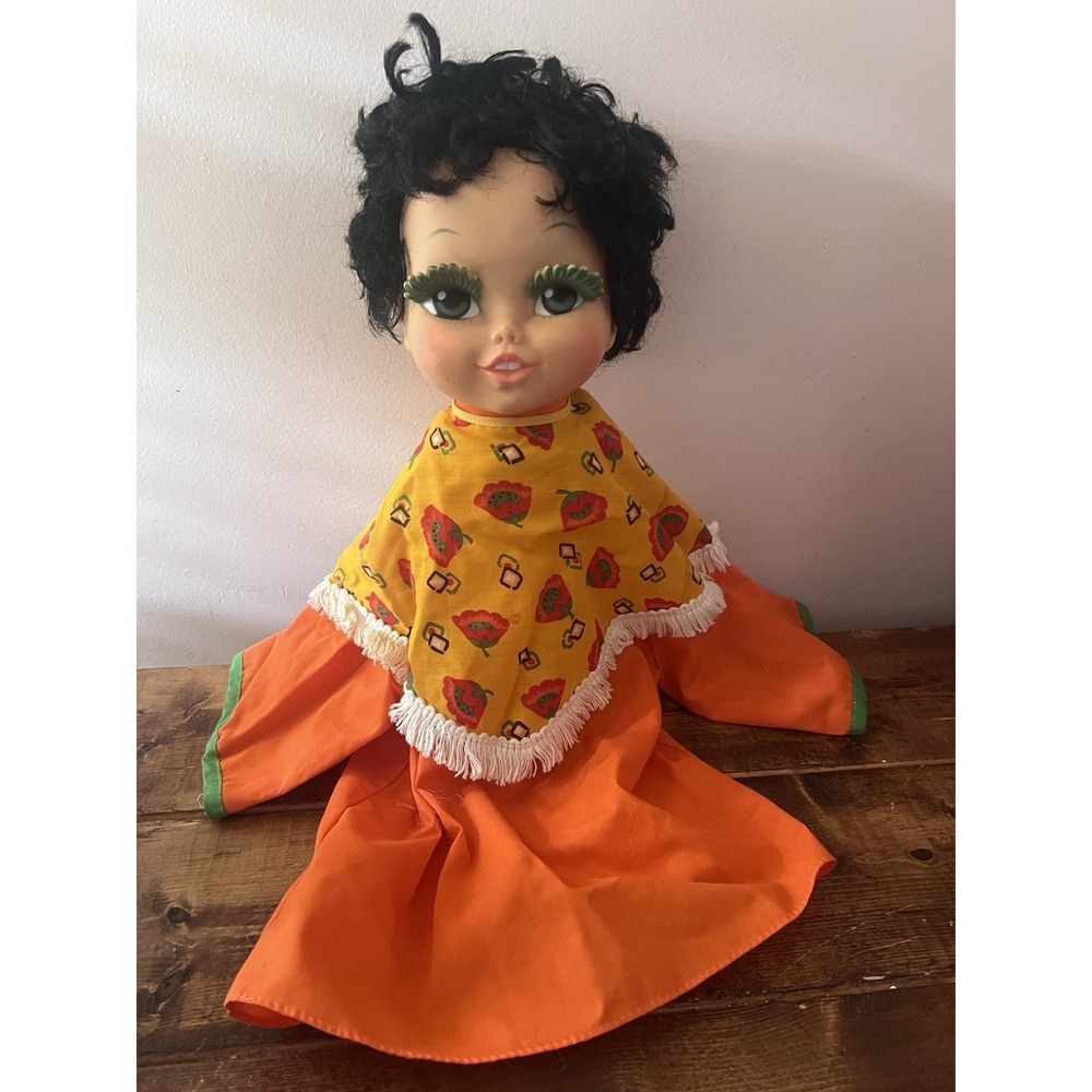 Extremely Rare Beautiful Vintage 24" eegee GYPSY Poppett doll, Puppet 2ft tall